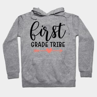 First Grade Tribe Funny Kids School Back to School Hoodie